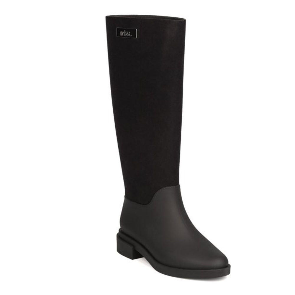 Melissa black flocked boot - Picture 2 of 8